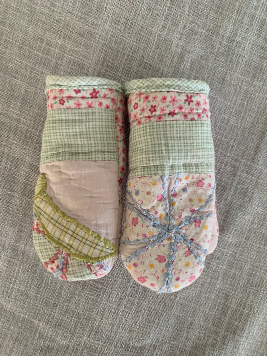 Mini Quilted Mittens (1-2 year old)
