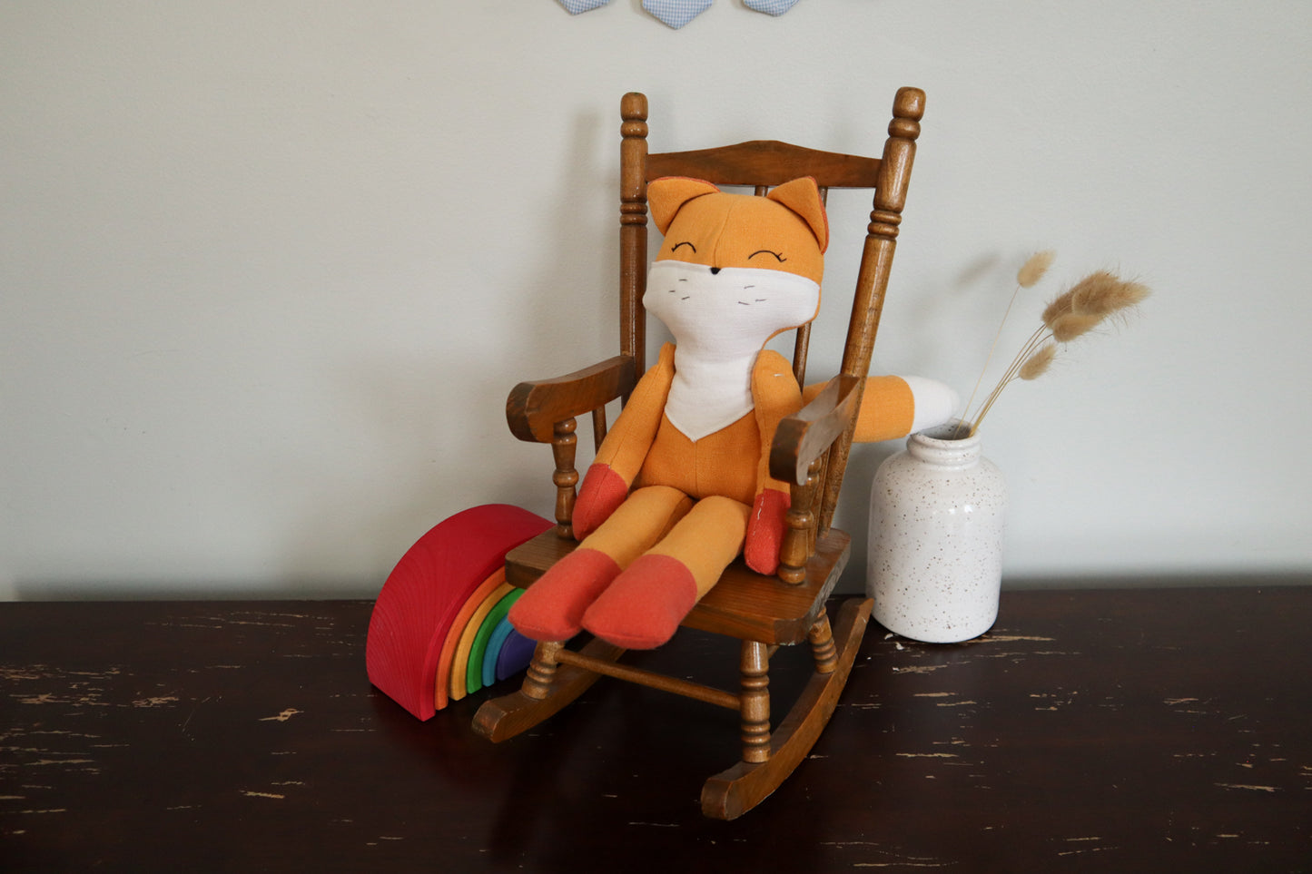 Maple the Fox - Classic Edition (Dark paws, straight ears)