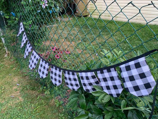 Upcycled Plaid Flannel Banner