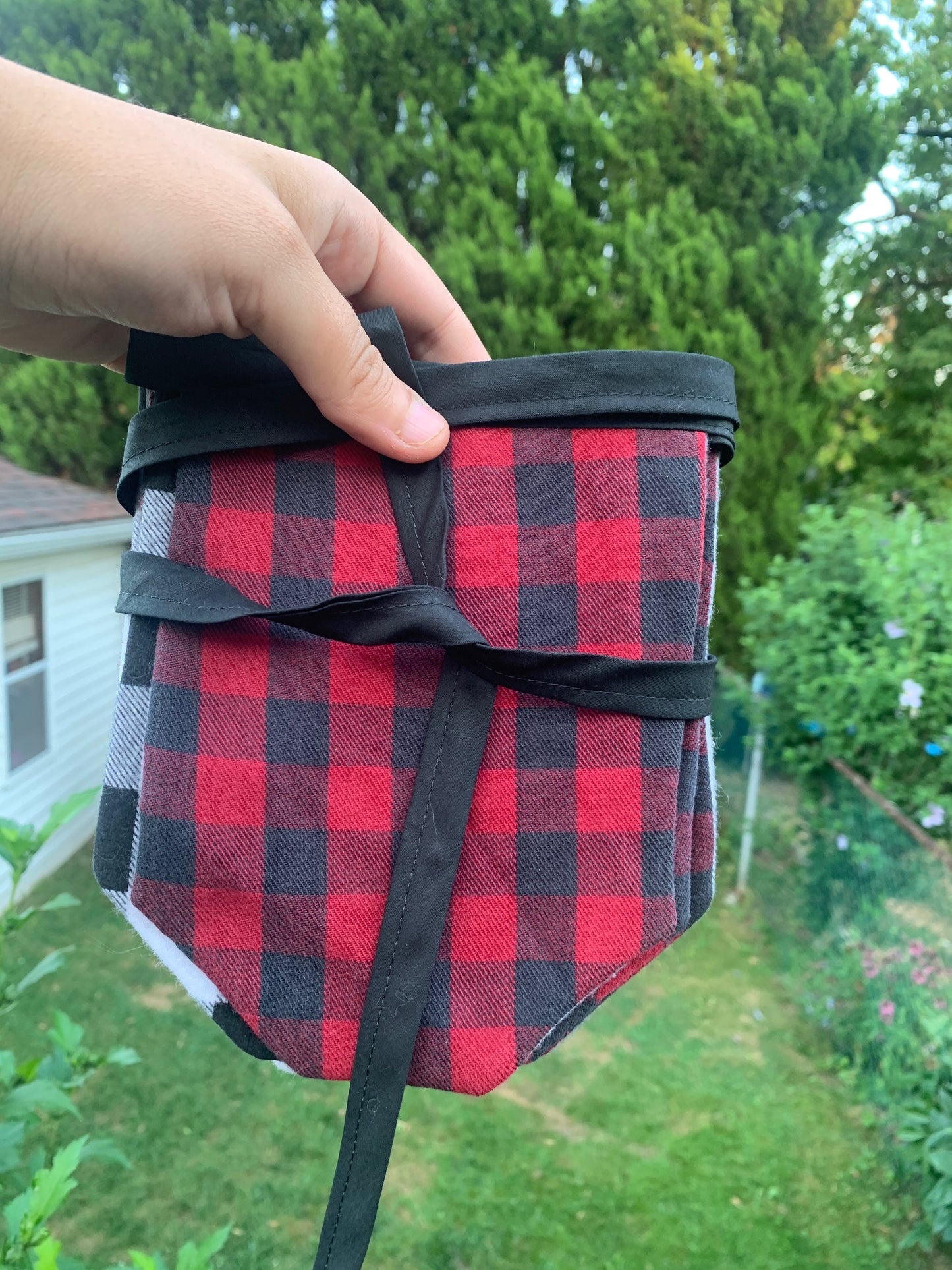 Upcycled Plaid Flannel Banner
