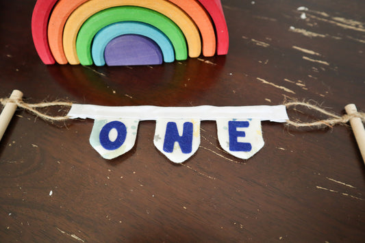 Custom 1st Birthday Cake Topper "ONE"