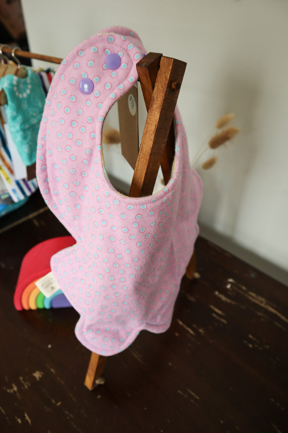 Reversible & Adjustable Flannel Bibs