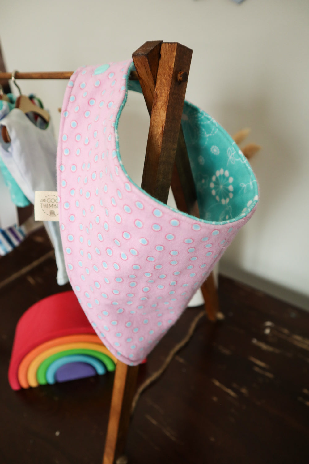 Reversible & Adjustable Flannel Bibs