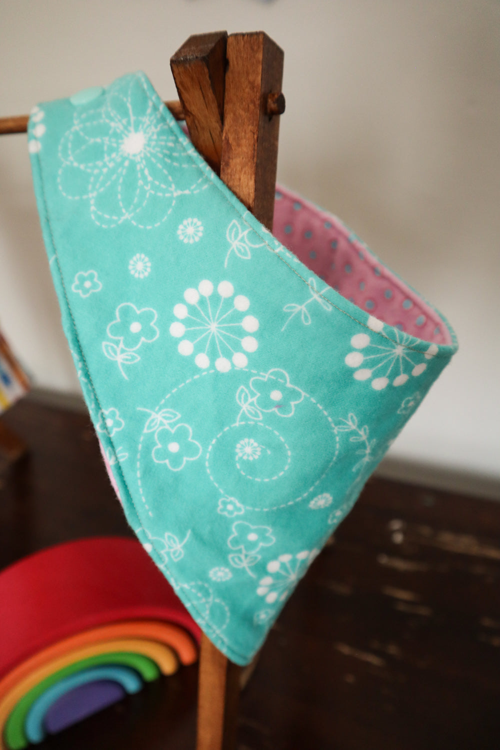 Reversible & Adjustable Flannel Bibs