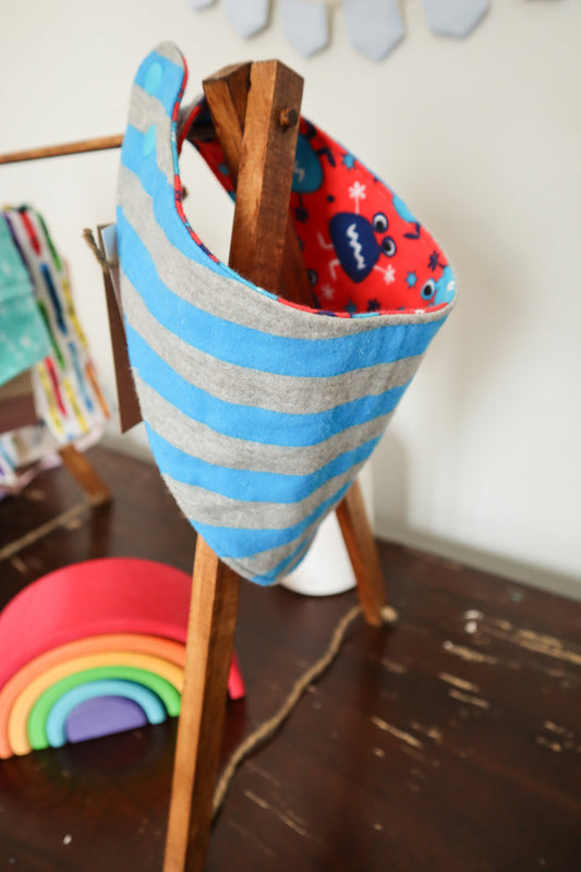 Reversible & Adjustable Flannel Bibs