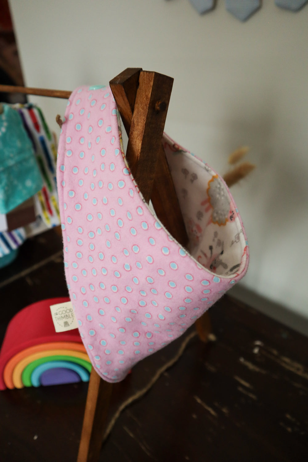 Reversible & Adjustable Flannel Bibs