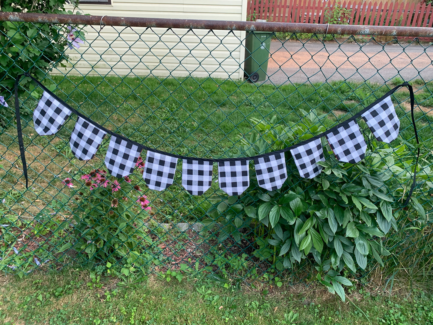 Upcycled Plaid Flannel Banner