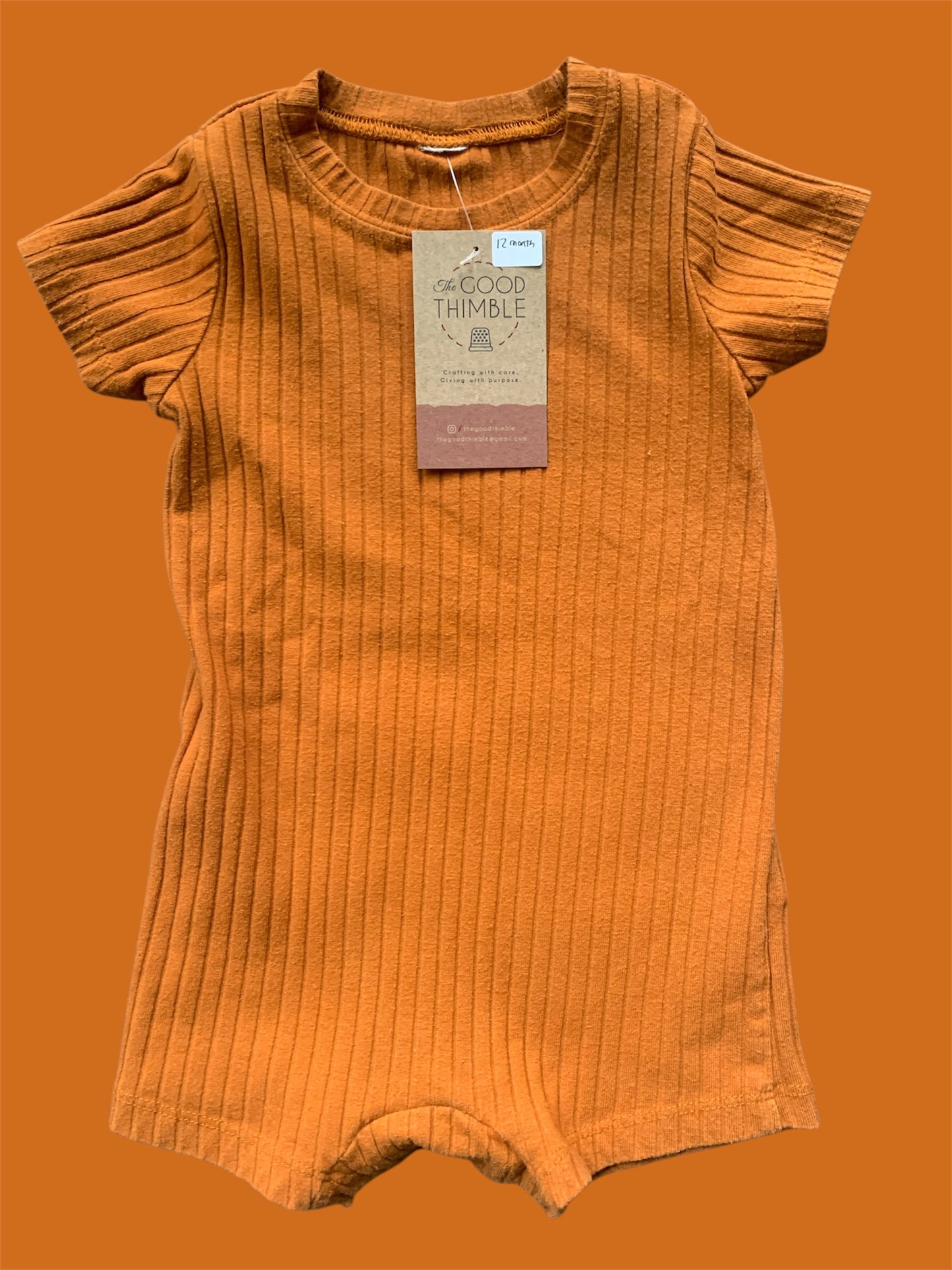 Burnt Orange Romper/Jumpsuit Unknown Brand (12m)