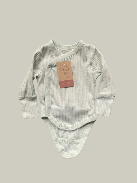 Light Grey Primark Cares Long Sleeve Bodysuit (3-6m)