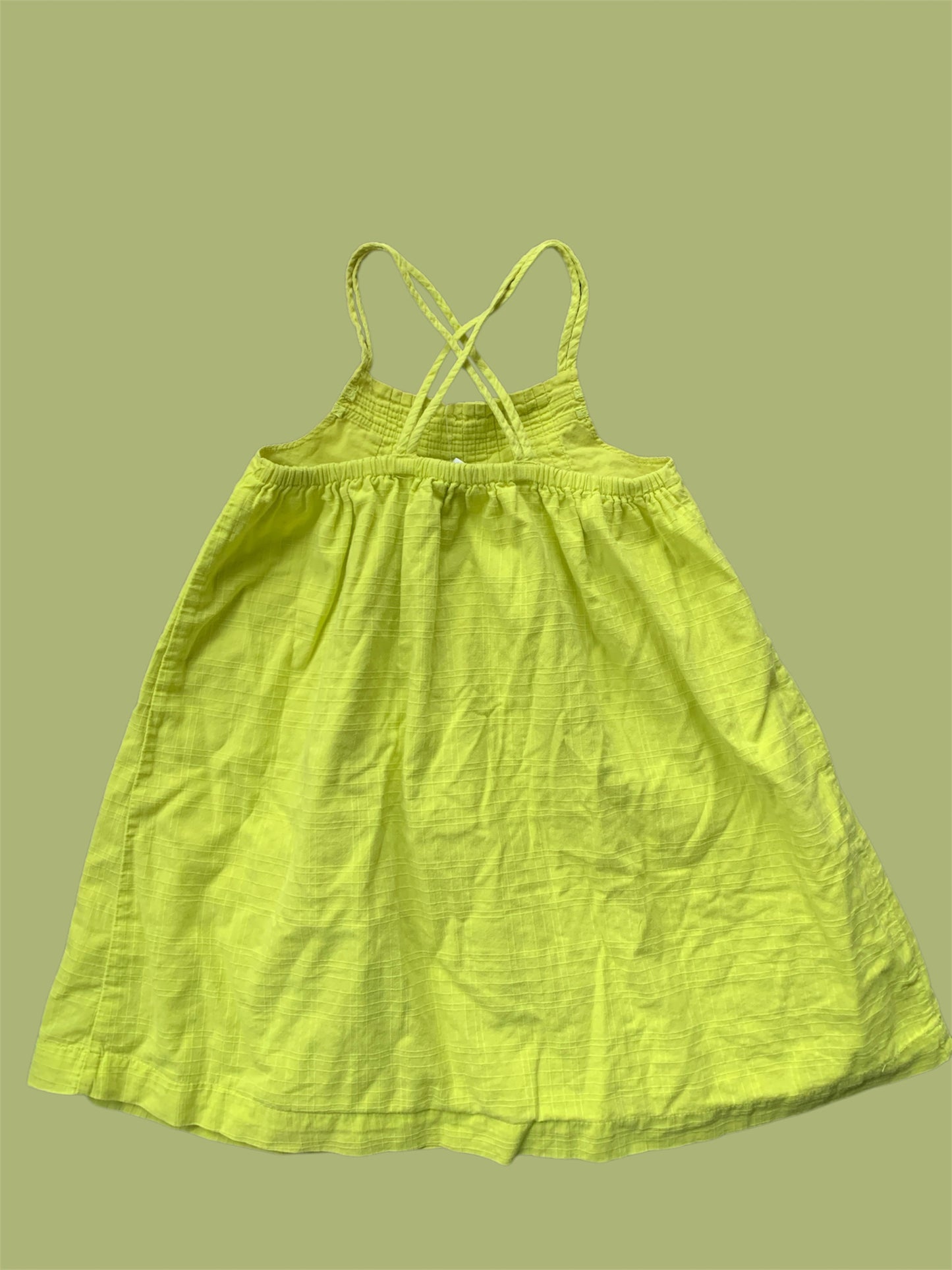 Lime Green Old Navy Strapped Dress  (4T)