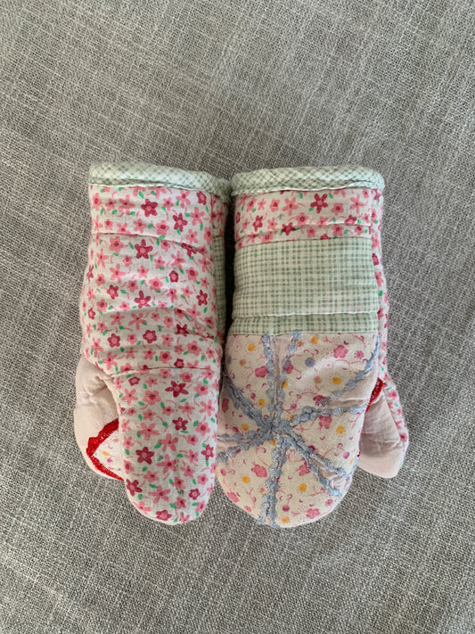 Mini Quilted Mittens (1-2 year old)