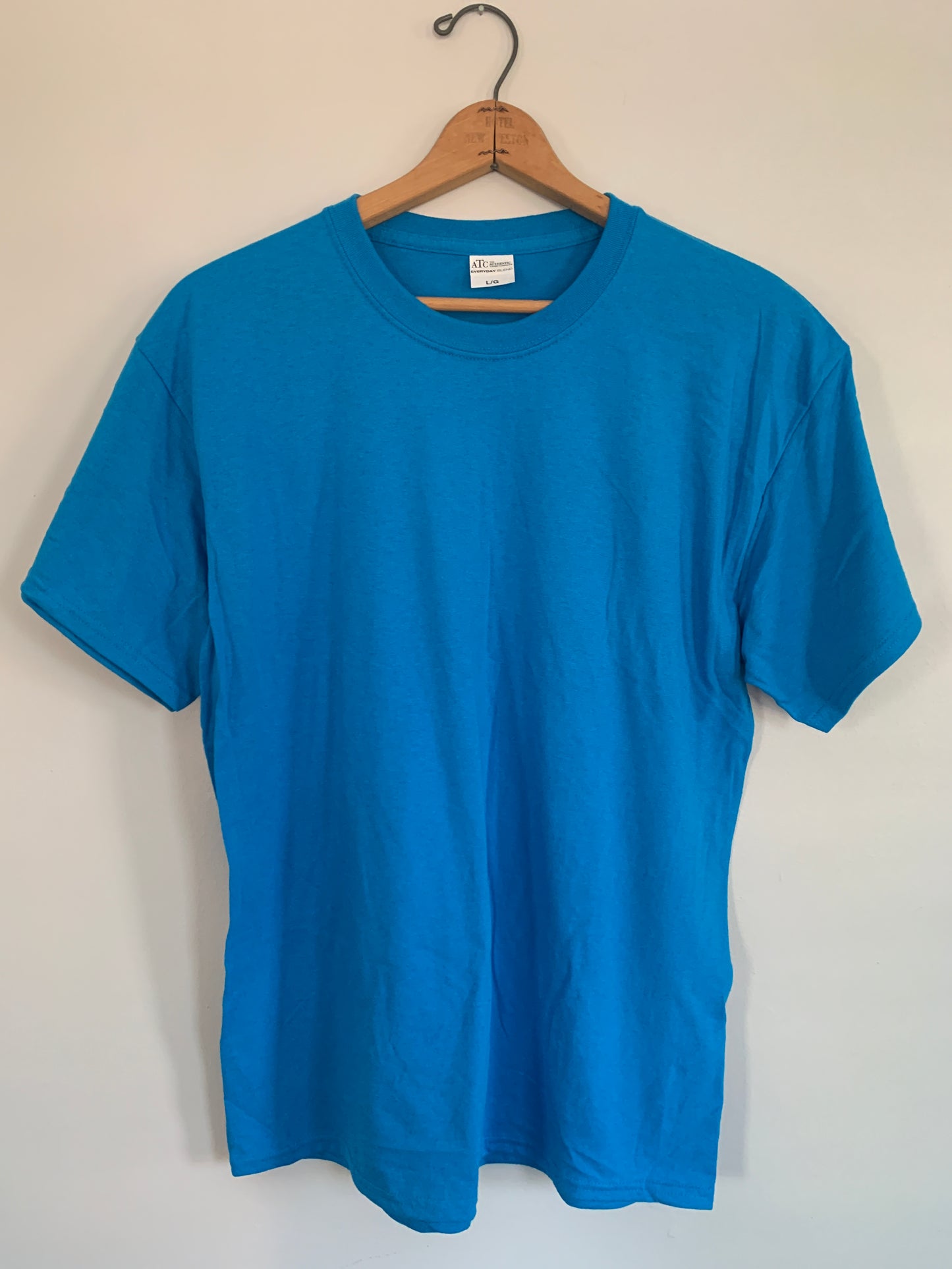 Large Azure Blue Adult Shirt