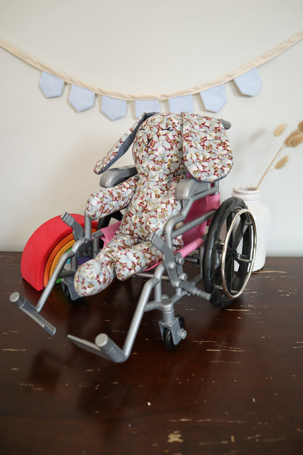 Hopper the Disabled Bunny (Medium Stuffie)